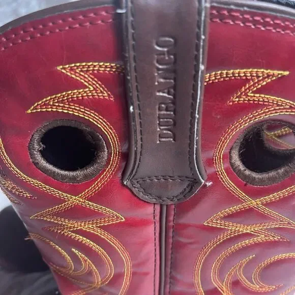 Durango Women's Rebelicious Western Boot Dark brown & Red  rubber soles SZ9.5M - Picture 10 of 14